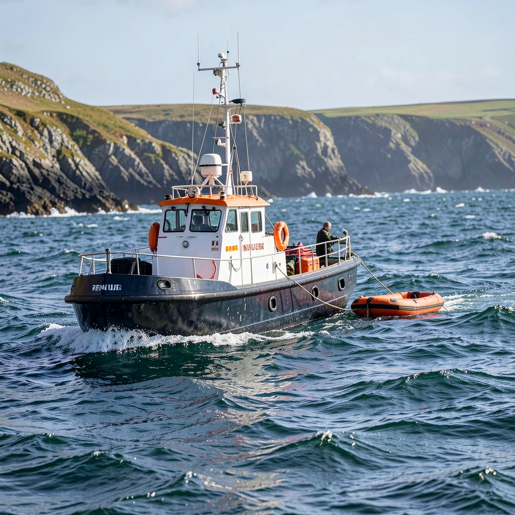 RNLI lifeboats from Hastings and Eastbourne respond to Channel migrant dinghy